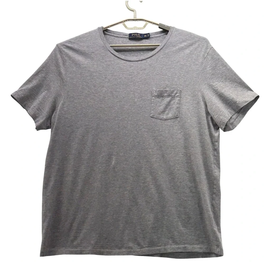 Polo Ralph Lauren Mens Shirt XXL Classic‎ Basic Simple Capsule Cotton Pocket Tee